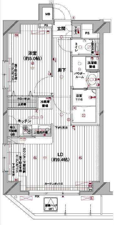 メインステージ蔵前 間取り