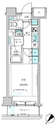 ヴィークブライト月島 間取り