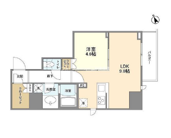 シェフルール新御徒町Ⅱ 間取り