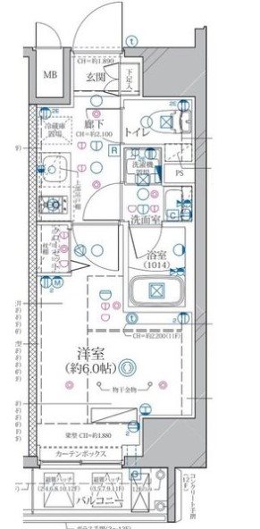 ディアレイシャス東別院 間取り