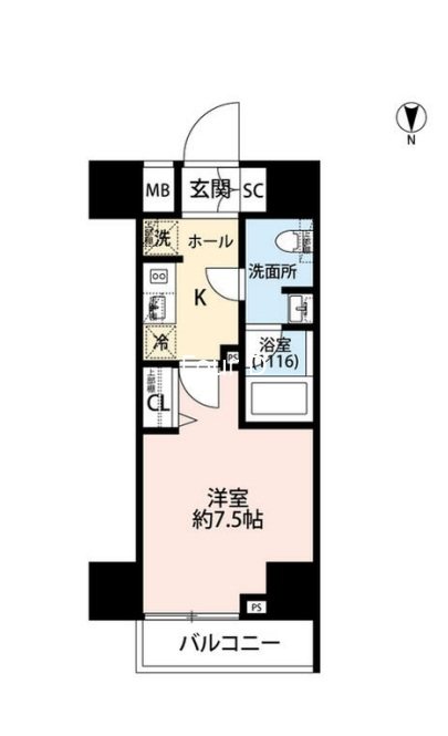 プレール・ドゥーク芝浦 間取り