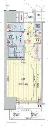 プレサンス錦通 ＴＨＥ 葵 間取り