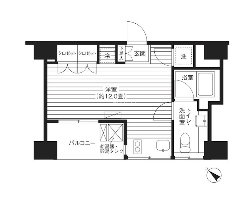 Ｔｉ－ＨＩＧＡＳＨＩＡＺＡＢＵ 間取り