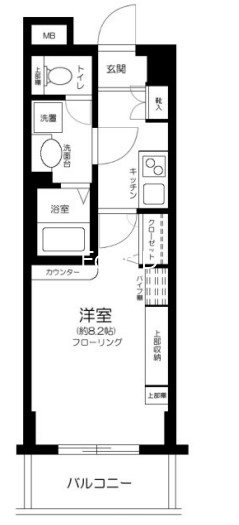 エスコート芝浦EAST 間取り