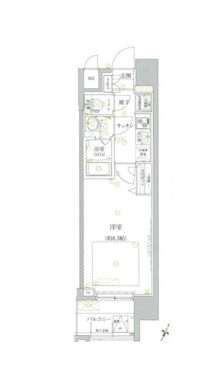 クレイシア芝浦 間取り
