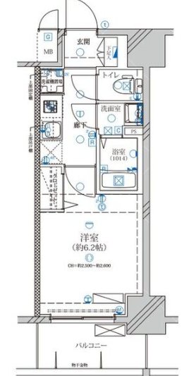 ディアレイシャス名駅WEST 間取り