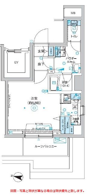 エストゥルース入谷 間取り