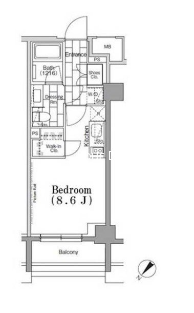 ONE ROOF FLAT TSUKISHIMA 間取り