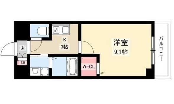 アルカンシェル名駅 間取り