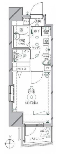 リクレイシア西麻布Ⅰ番館 間取り