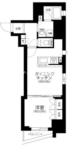 フェルクルール上野駅前 間取り