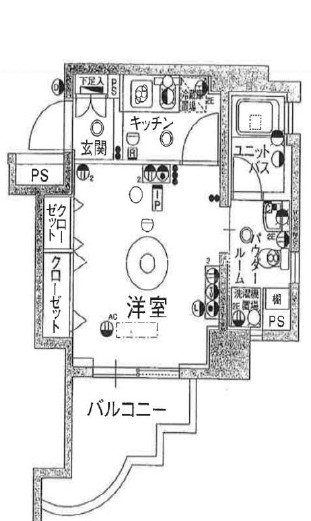 スカイコート浅草柳橋 間取り
