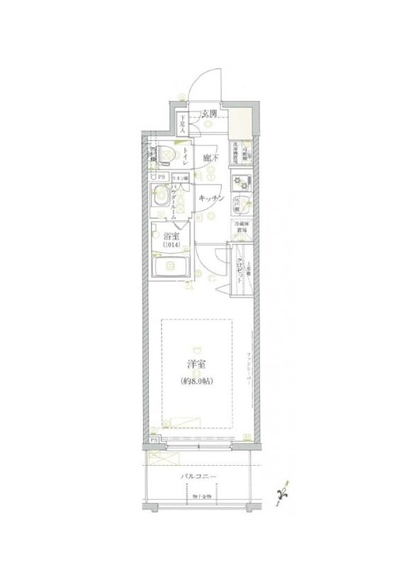 クレイシア芝浦 間取り