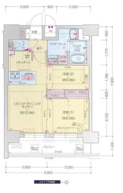 プレサンス太閤通ファシール 間取り