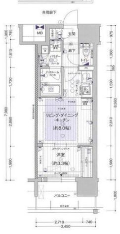 プレサンス　レイズ　泉　高岳駅前 間取り