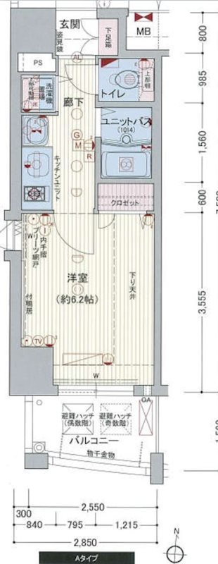 プレサンス泉シティアーク 間取り