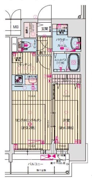 プレサンス鶴舞ファースト 間取り