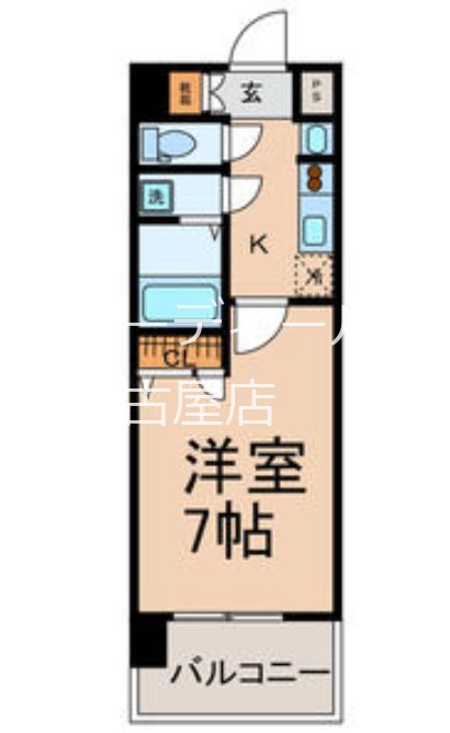 UURコート名古屋名駅 間取り