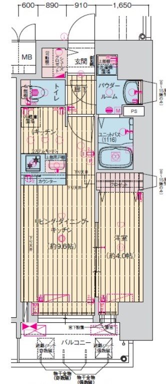 プレサンス今池駅前フェルディノ 間取り