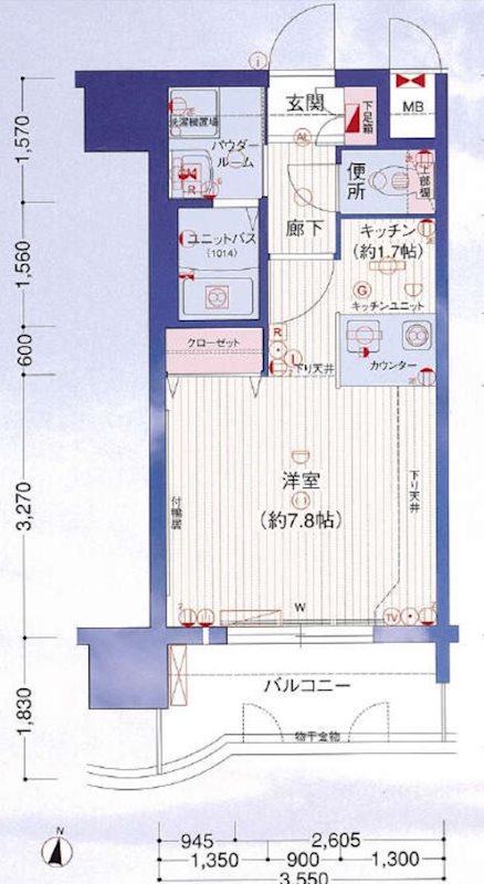 プレサンス名古屋駅前 間取り