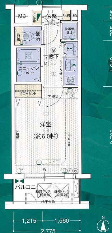 プレサンス桜通アベニュー 間取り
