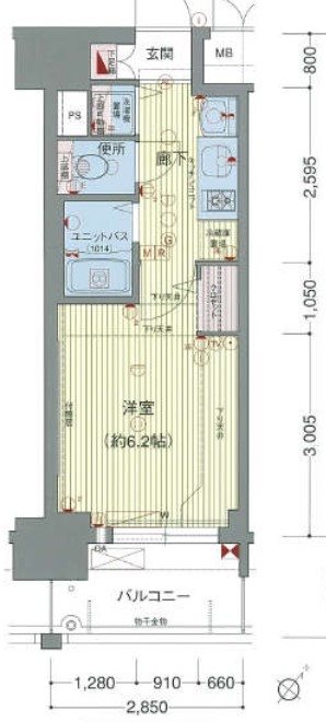 プレサンス名古屋STATIONビジュ 間取り