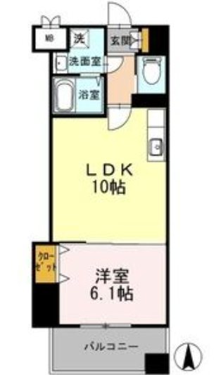 カスタリア志賀本通 間取り