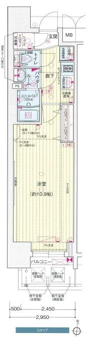 プレサンス丸の内フォート 間取り