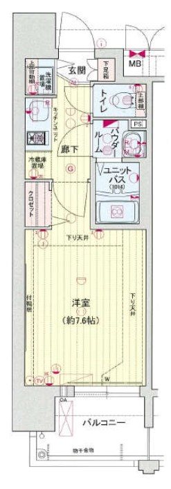 プレサンス名古屋STATIONディーヴァ 間取り