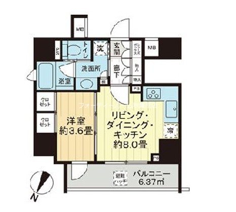 シティインデックス千代田神保町 間取り