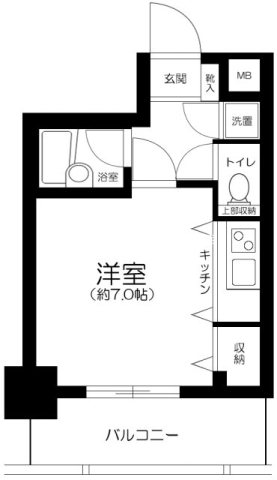 パレステュディオ日本橋浜町駅前  間取り