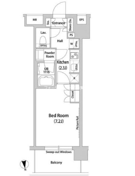 Ｗｏｒｌｄ　Ｒｅｓｉｄｅｎｃｅ　大手町 間取り
