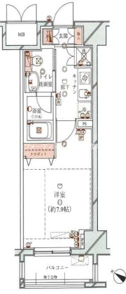 ＲｉｓｉｎｇＰｌａｃｅ浅草参番館 間取り