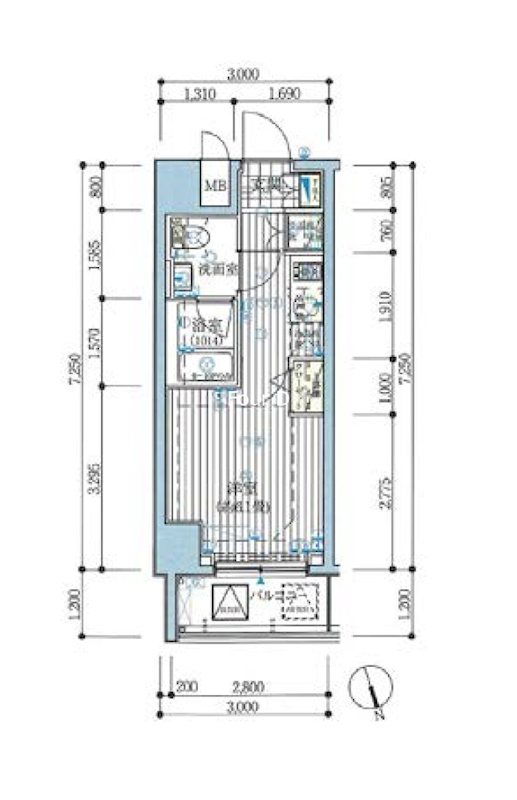 プレール・ドゥーク銀座EASTⅡ 間取り