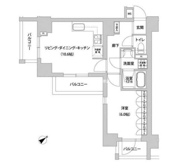 メトロステージ上野  間取り