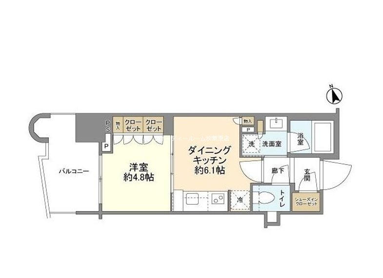 パークタワー勝どきミッド  間取り