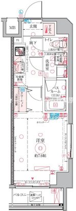 クレヴィスタ亀戸Ⅵ  間取り