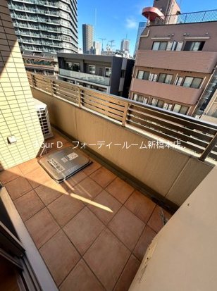 スタジオデン勝どき ベランダ