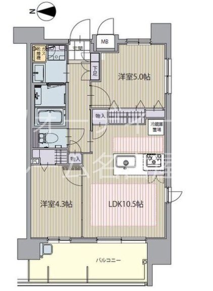 パルティール庄内通 間取り
