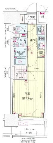 プレサンス新栄町ギャラント 間取り