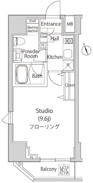 カーサスプレンディッド虎ノ門新橋 間取り