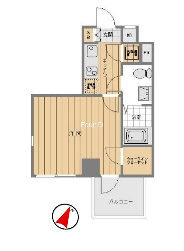 ＡＸＡＳ日本橋浜町 間取り