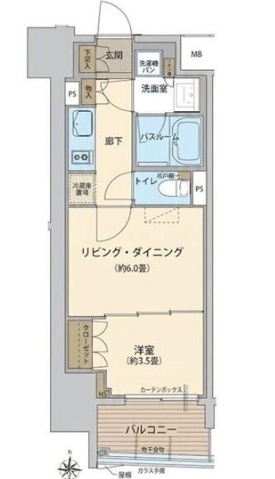 オープンレジデンシア栄サザンスクエア 間取り