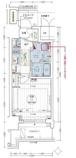 エステムコート名古屋新栄Ⅱアリーナ 間取り