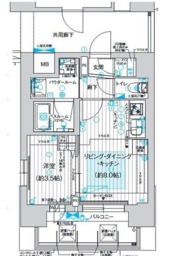 プレサンス　レイズ　金山　アクス 間取り