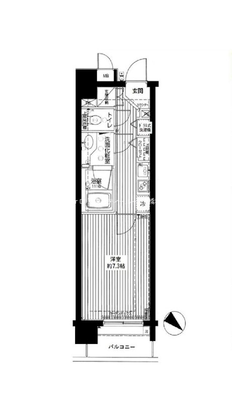ダイアパレスグランデージ日本橋 間取り