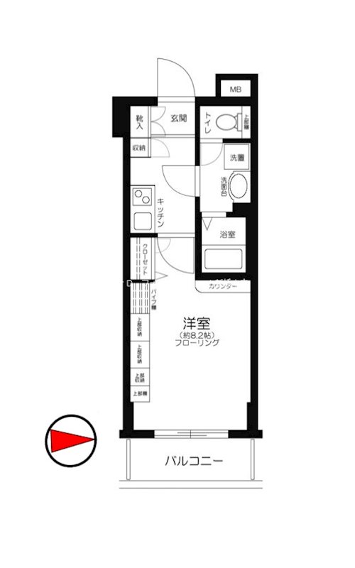 エスコート芝浦EAST 間取り
