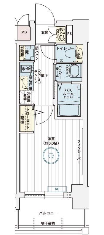 エステムコート名古屋鶴舞Ⅱレアーヴ 間取り
