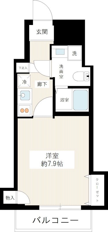ルクシェール新宿中落合 0602号室 間取り