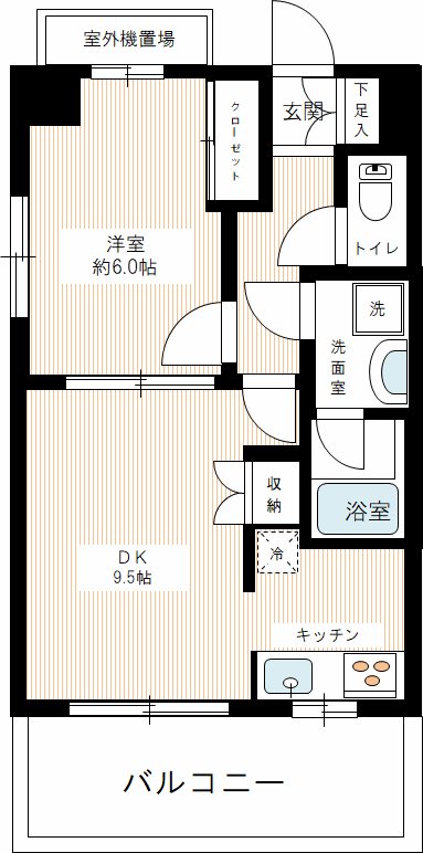 カスタリア押上 0602号室 間取り